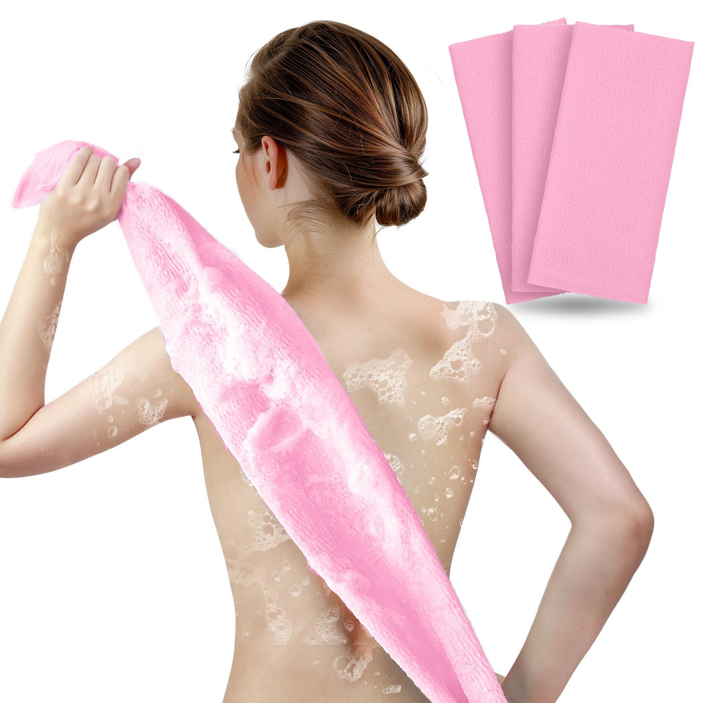 ARCH&M Back Scrubber & Exfoliating Washcloth, 3 Pack