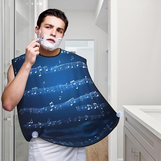 Three Dachshunds Print Beard Bib Shaving Apron, Beard Hair Trimming Cape Gift For Dad