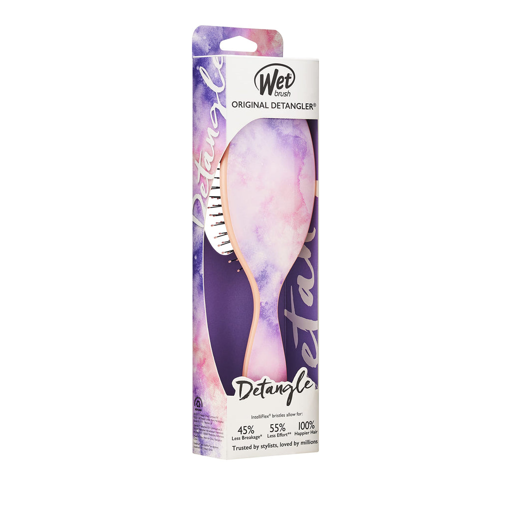 Wet Brush Original Detangler Hair Brush, Color Wash, Watermark, Ultra-Soft IntelliFlex Bristles - Detangling Hairbrush Glides Through Tangles For Wet, Dry & Damaged Hair, Women & Men