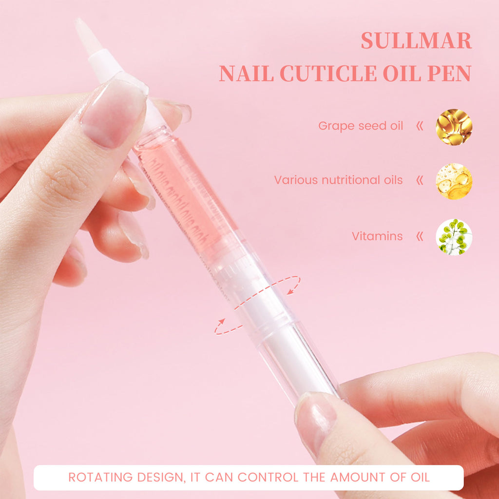 SULLMAR Nail Oil Cuticles Pens 8pcs Nail Care Kit 8 Smell Cuticle Pen Nutrition Oil Nail Art Professional Manicure Set for Nails Softener Nourish Skin