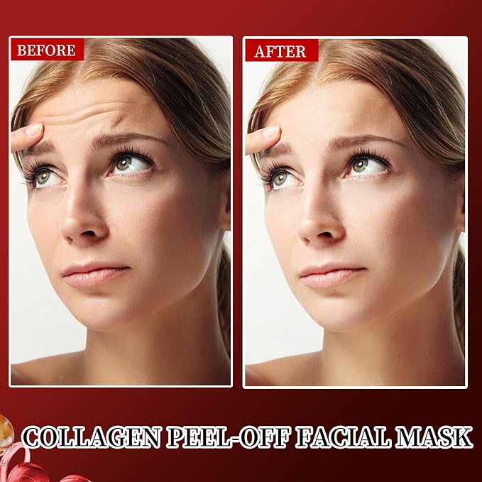 Collagen Night Wrapping Mask Hydrating Peel Off Face Mask for Women Tightening Lifting Facial Mask Skincare Anti Aging Collagen Masks for Wrinkles Fine Line Glowing 2.71oz