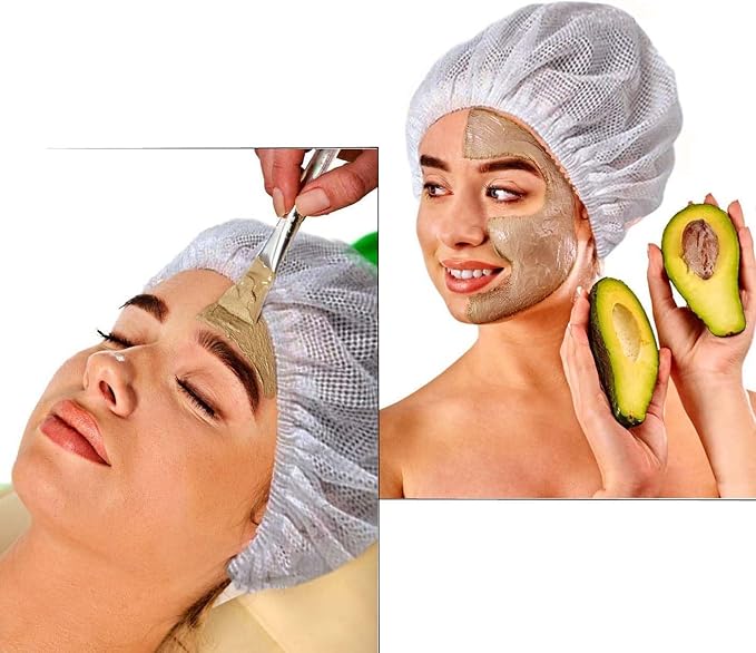 3PC Mesh Sleep Caps Bonnet Night Cap Hair Net Hair Loss Cap for Curly Hair Protection Home Salon Spa Catering White