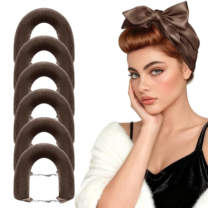 Heatless Curls Overnight Set for Natural Hair, Comfortable Easy-Lock Rollers, Heat-Free Hair Curlers for Long Textured Hair