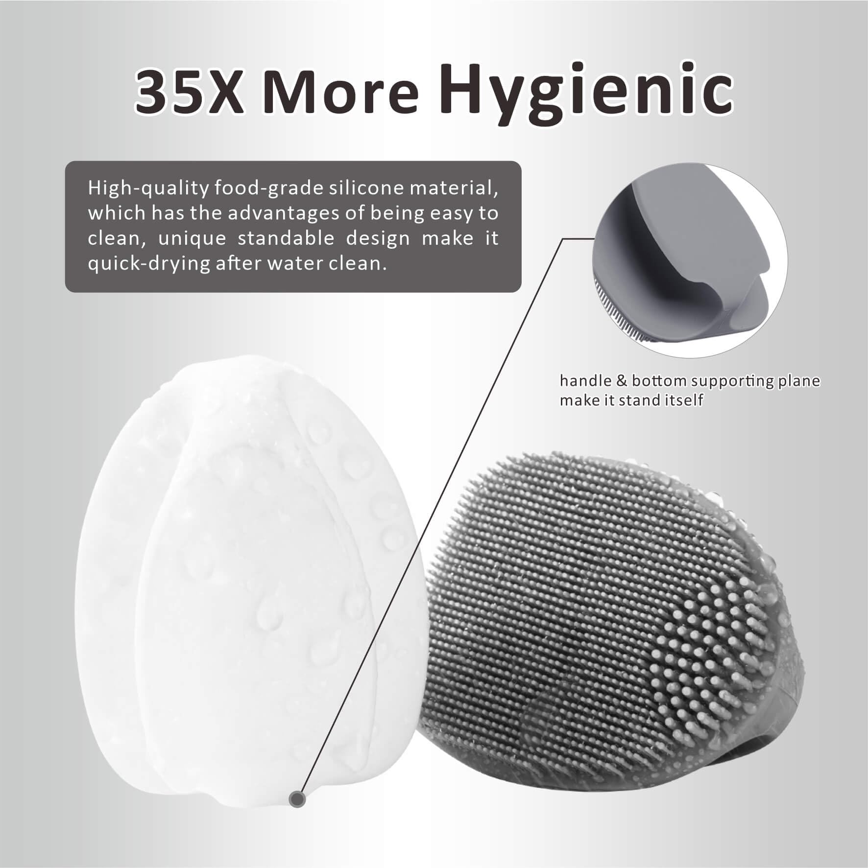 HIEERBUS Silicone Face Scrubber,2 Pack Face Scrubber for Women Men, Manual Face Exfoliator Brushes Scrubber,Facial Cleansing Brush for Exfoliating Blackhead Remover Acne Pore Cleansing Massaging