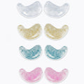 Rovian 8 Pack Reusable Eye Patches, Glitter Cooling Eye Gel Patches for Puffiness, Dark Circles and Quick Makeup Prep