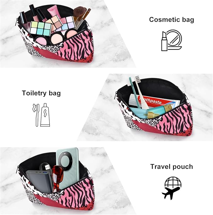 Small Makeup Bag, Mini Makeup Pouch, Cute Cosmetic Bag for Women, Toiletry Bags, Make Up Brush Skincare Organizer, Pouches for Travel Accessories