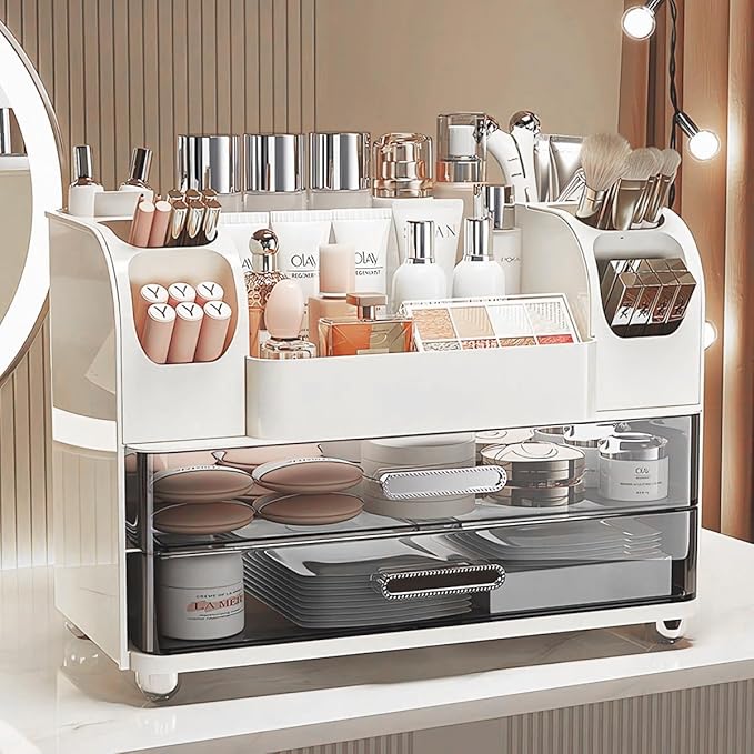 Makeup Organizer,Perfect Bathroom Skincare Organizer,Cosmetic Display Case