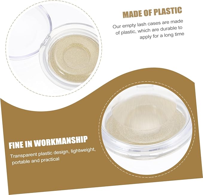 5pcs False Eyelash Case Eyelash Holder Pack Portable Makeup Storage Organizer