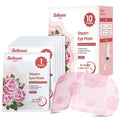 BeHoomi Steam Eye Mask, 10Packs Heated Eye Mask, Self Heating Disposable SPA Warm Compress for Eyes Sleep Mask, Travel Essentials & Relaxation Gifts for Women (Rose Scent)