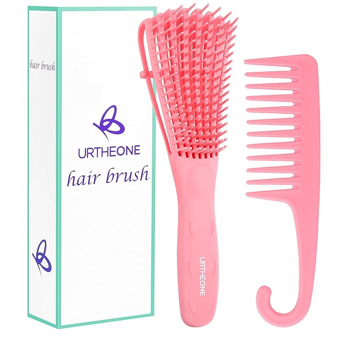 URTHEONE Detangling Brush for Black Natural Hair, 3A-4C Curly Afro Brush