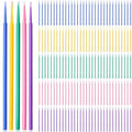 Cindeer 500 Pcs 3 Size Sewing Machine Cleaning Swabs Micro Applicator Brushes Disposable Clean Brushes Micro Swab Pointed Tips Multi Colored Lab Swabs for Cleaning Paint Sewing Machine