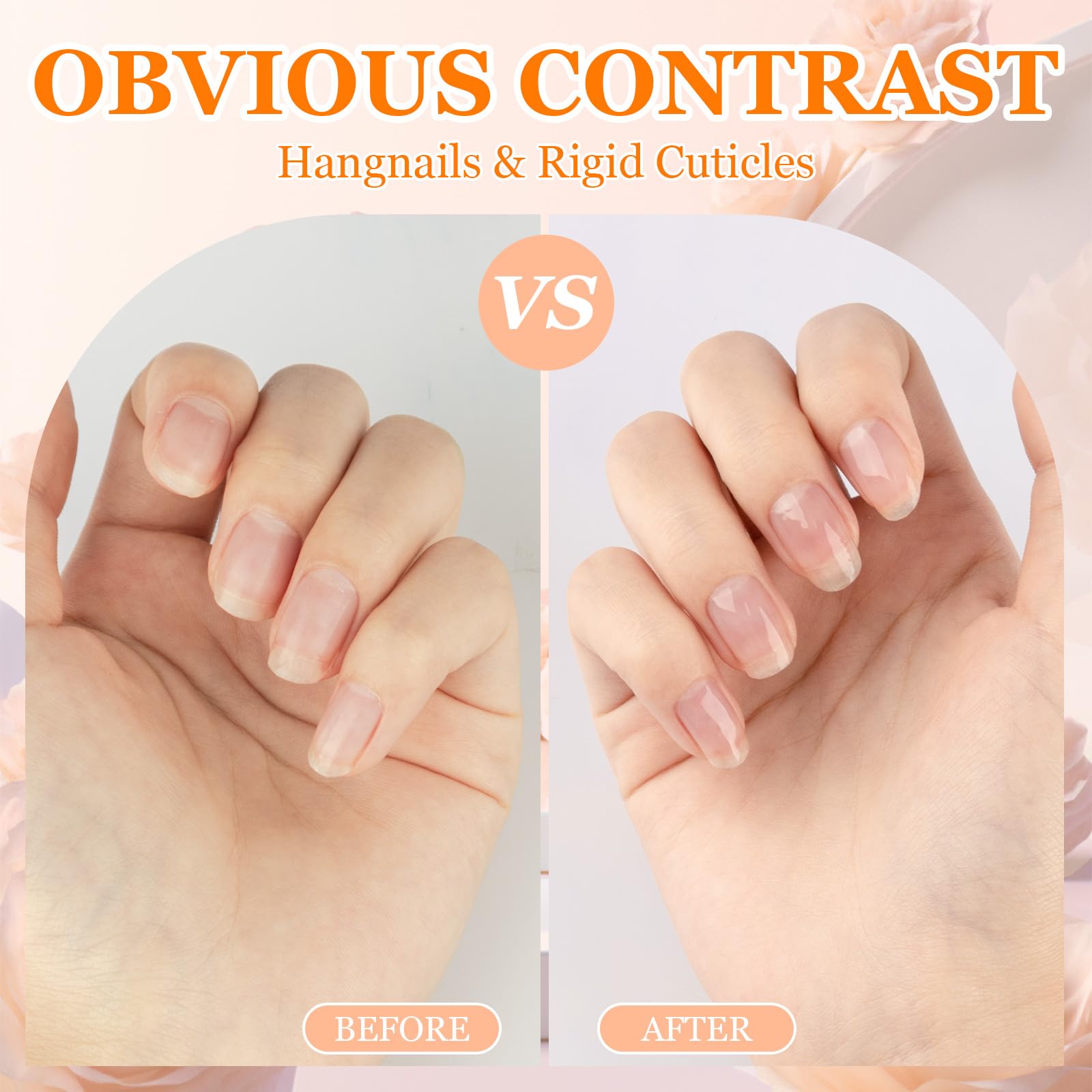 Meschett Cuticle Oil Pens with Nail File for Nail Care, 4PCS Nail Oil Pens with Natural Ingredients, Moisturizing Cuticle Oil for Fingernails and Toenails (Mix Flavors)