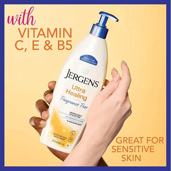 Jergens Ultra Healing Fragrance Free Lotion For Extremely Dry Skin, 21 oz