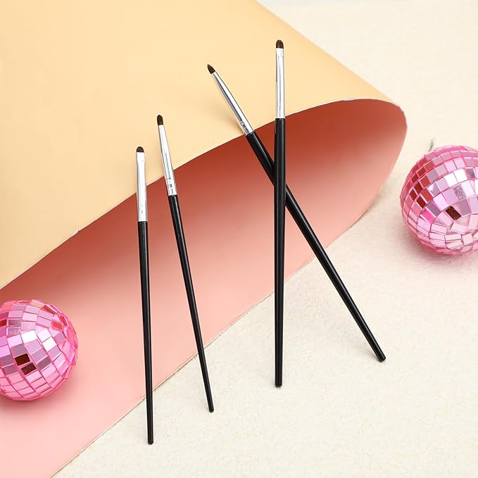 Hadnves Makeup Mixing Palette and Eye Shadow Brushes Set, Makeup Palette with Spatula for Facial Cosmetic Nail Art Pigment Blending, Eyeshadow Makeup Blending Brushes for Concealer Eyebrows Eyeliner
