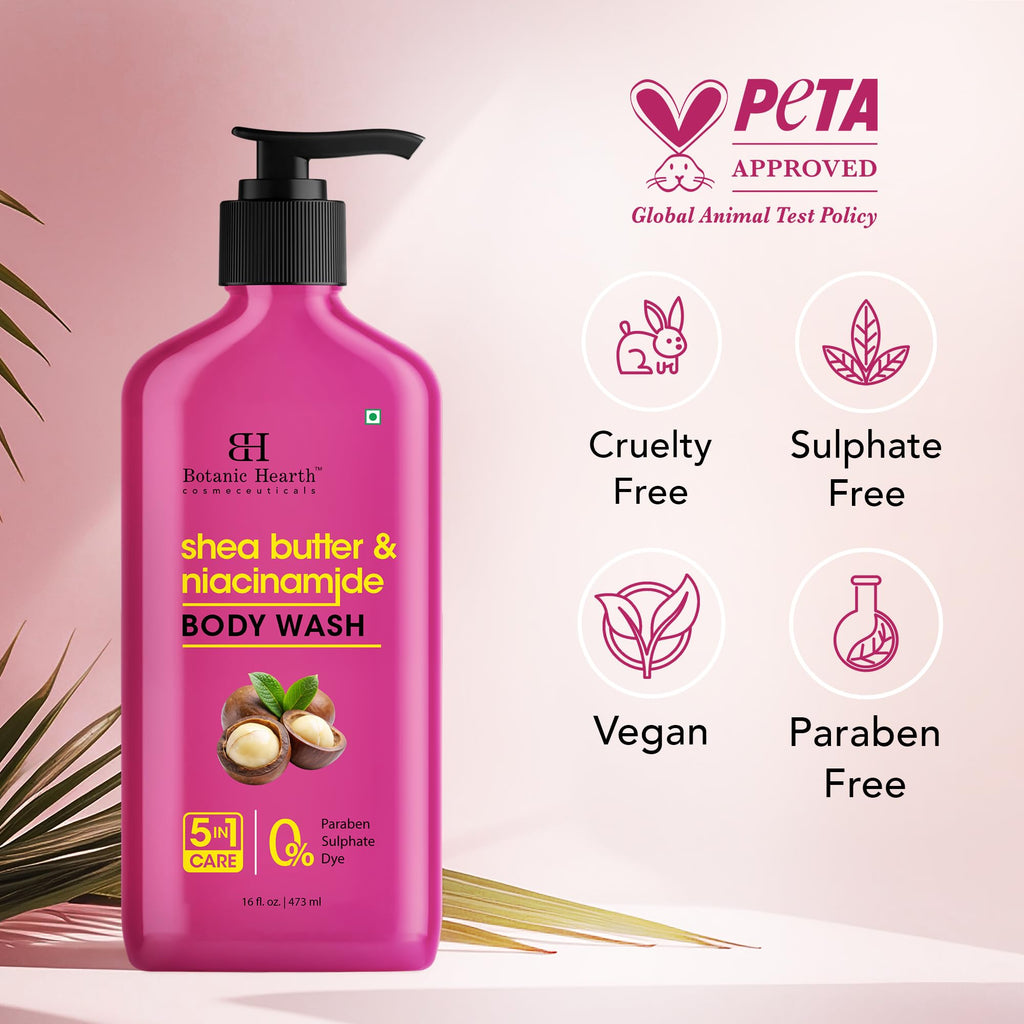 Botanic Hearth Shea Butter & Niacinamide Body Wash –16 fl oz