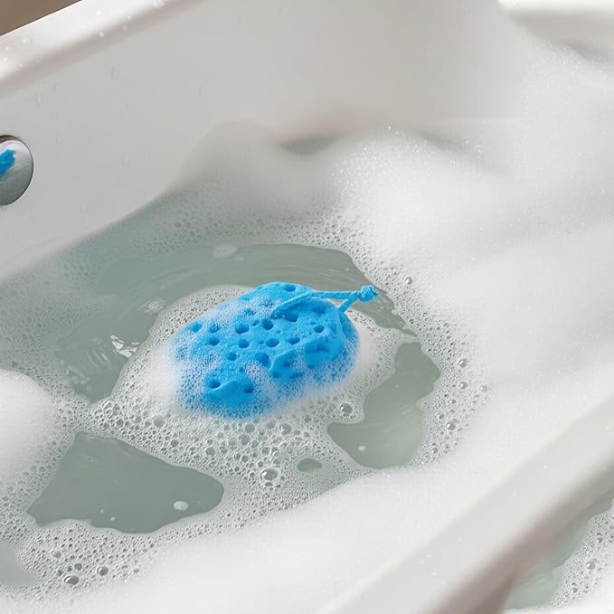 3-piece Set of Colored Honeycomb Bath sponges (red, Blue, Purple)
