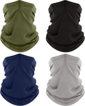 ROXUN Neck Gaiter, 4 Pack Summer Cooling Breathable Face Mask for Outdoors