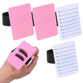 4 Pack Eyelash Extension Holder, Acrylic Lash Tray Organizer Lash Pallet Tray with Adjustable Wrist Strap, Professional False Eyelash Organizer Plate for Beauty Salon