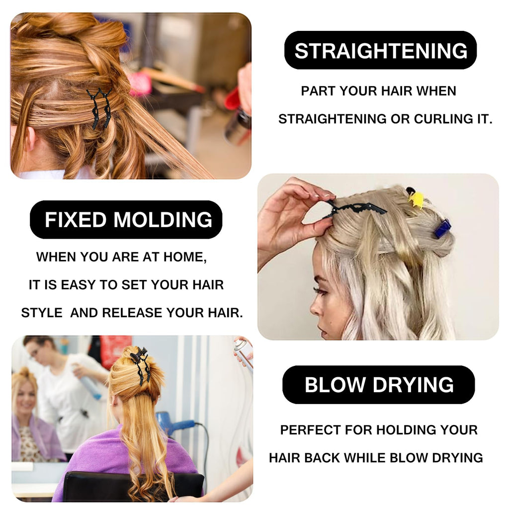 UREELIN Hair Brush Set for 3a,4c,Wig/Thick/Wavy/Curly/Slick Back Hair Brushes,Rat Tail Combs,8-Row,Edge Brush,For Detangling,Braiding,Teasing,Parting,Styling,Kids,Girls,women(Black)