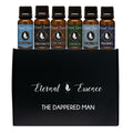 Eternal Essence Oils Dappered Man/Gentlemen Set of 6 Premium Fragrance Oils - Includes Cuban Tobacco, Dry Gin & Cypress, Expedition, Ombré Leather Type, Open Road Type, Pinstripes Scented Oils - 10ML