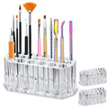 BY ALEGORY Acrylic Nail Art Tool Organizer Storage for Storing Pro Beauty Finger Nailcare Art Kit Tools Makeup Display Case Refillable Container Holder Organization (2)