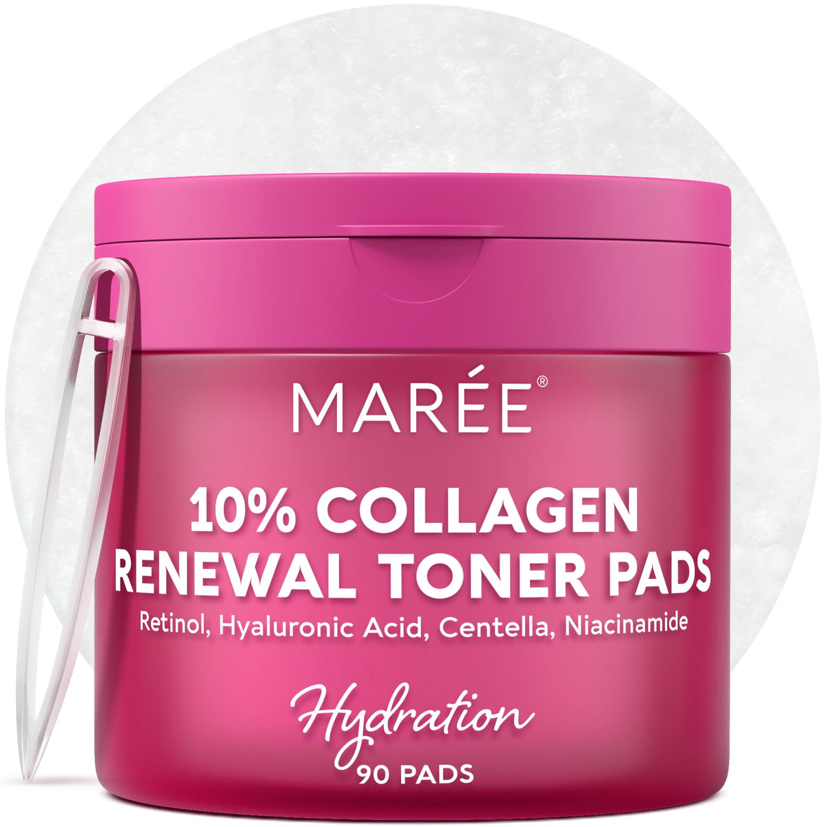 MAREE Glycolic Acid Toner Pads - Face Pads for Exfoliating M PACK 80 Ct
