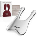 Lemove Stainless Steel Gua Sha Facial Tool - Massage Tool for for Face, Jawline Shaper, Reducing Double Chin, Whole Body Gua Sha Tool, Lymphatic Drainage Massager, Facial Skin Care - Silver