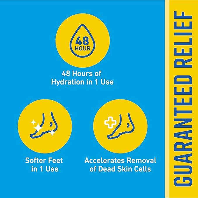 O'Keeffe's for Healthy Feet Intense Renewal Cream with Urea & Alpha Hydroxy Acid - 3 oz Tube (1 Pack) - Chemically Exfoliates and Softens Extremely Callused, Dry Feet