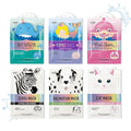Epielle Character Face Mask Wave & Wild 6 Pack, Fun & Effective Korean Skin Care, Spa Party Favors, Birthday Gifts for Women, Self Care Gifts