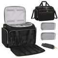 MONSTINA Hairstylist Travel Bag, Extral Large Hairdressing Bag Hair Tools Travel Case with Adjustable Dividers Professional Beauty Hairdresser Accessories Bags for Barber Heat Insulation