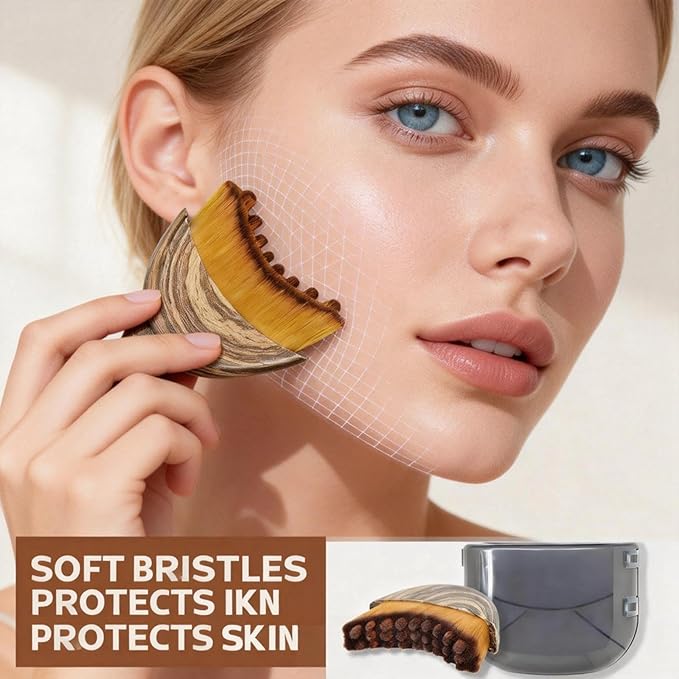 2026 Lymphatic Contour Face Brush, Professional Lymphatic Drainage Massager, Facial Lymphatic Drainage Brush for Anti-Puffiness, Face Lifting & Sculpting, Boost Skincare Absorption