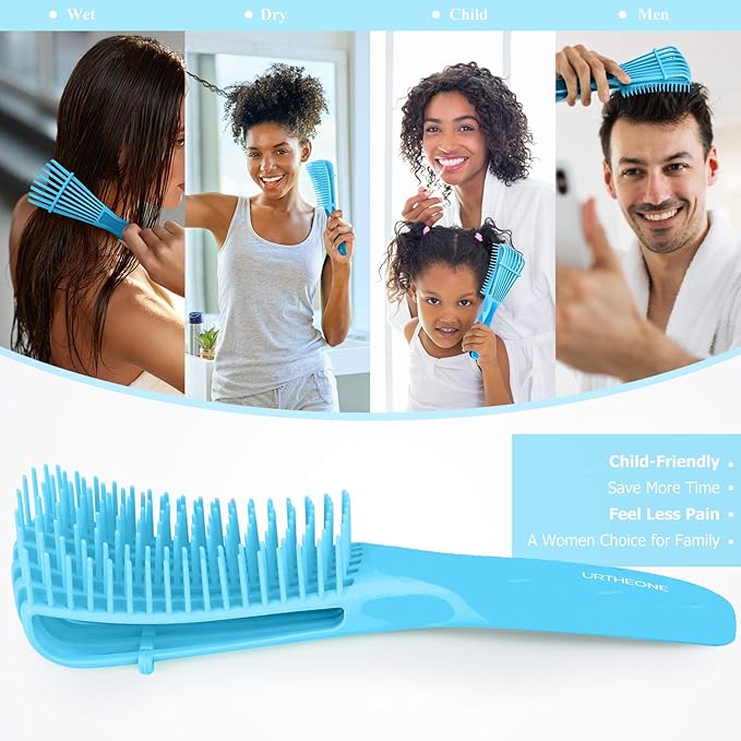 URTHEONE Detangling Brush for Black Natural Hair, 3A-4C Curly Afro Brush