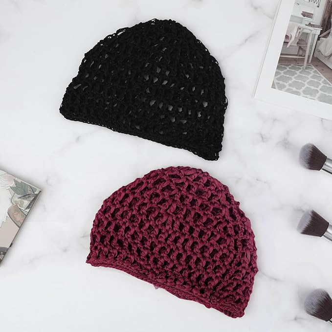 Wig Cap Thick Long Hair Caps Adjustable Net Mesh Braided Weaving Making Crochet Sew Weave Fishnet Grip Headband