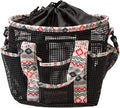 Weaver Equine Mesh Grooming Bag, Crimson Aztec