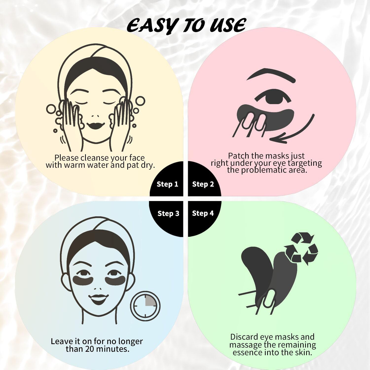 Maskiss Retinol Under Eye Patches (24 Pairs), Lavender Purple Eye Masks for Dark Circles, Puffy Eyes & Wrinkles, Firming Collagen Eye Patches, Vegan Cruelty-Free Skincare Gifts for Women