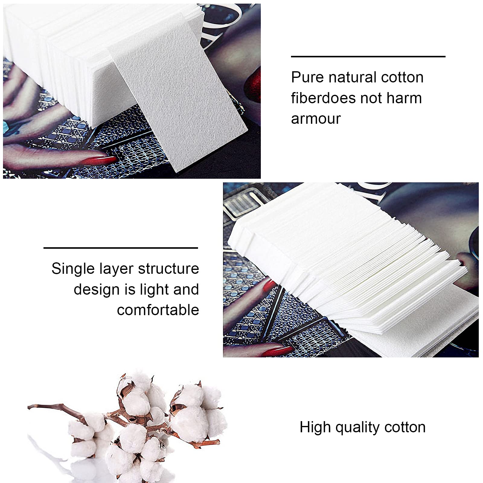 1000PCS Nail Cotton Pads,1pcs Push Down Pump Dispenser Bottle for Nail Alcohol Polish Removal,Nail Wipes,Lint Free Wipes for Acrylic Nails,Gel Residue Wipe Off Solution for Nails