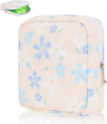 Desing Wish Sanitary Pad Storage Bag Portable Period Bag for Teen Pads/Sanitary Napkins/Small Tampons, Sanitary Napkin Storage Bag First Period Gifts for Teen Girls (Small Orchid)