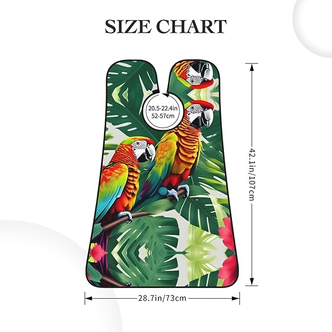 Tropical Fruit Pineapple Print Beard Bib Shaving Apron, Beard Hair Trimming Cape Gift For Dad