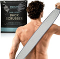 Exfoliating Back Scrubber with Plastic Handles for Shower, 36 Inches Bath Back Exfoliator Body Cleaner for Men, Women and Elderly, Dual-Sided Roughness Back Washer for Deep Cleansing