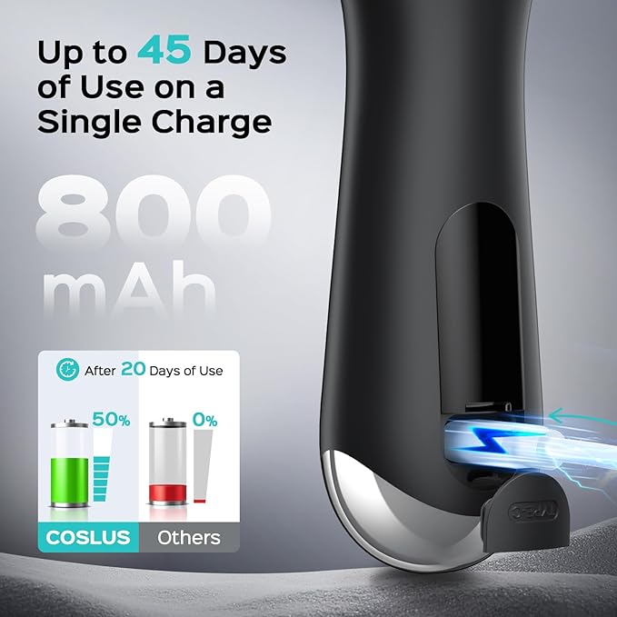 COSLUS FBS03 Face Scrubber Facial Cleansing Brush: 2 in 1 Spin and Vibration Patented, Silicone Electric Exfoliator Scrubber with Automatic Foaming, Waterproof Face Cleanser Brush for Men and Women