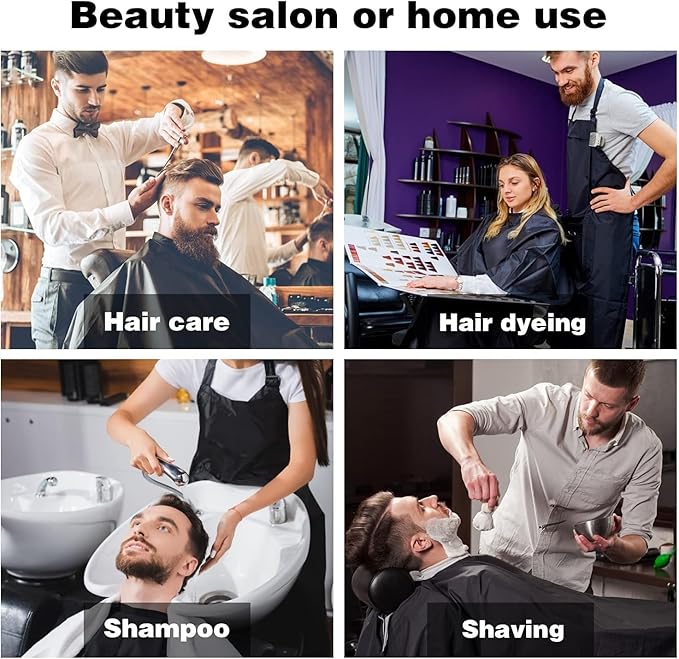 Professional Salon Barber Cape for Men/Women - Hairdressing Waterproof Hair Cutting Cape with Adjustable Snap Closure,Salon Equipment for Hair Stylist and Home Use