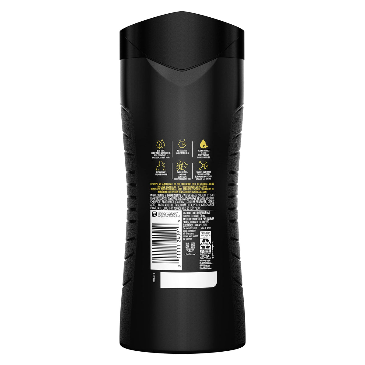 AXE Crisp Coconut & Black Pepper Body Wash 4 Count 16 oz