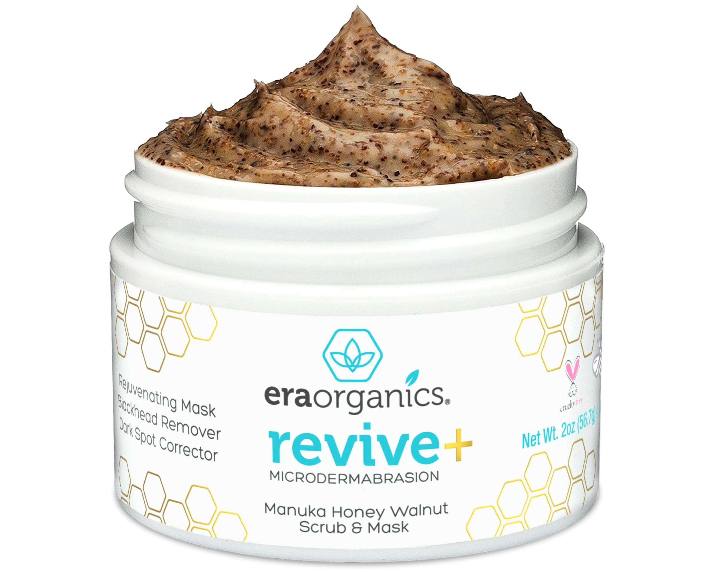 Manuka Honey Exfoliating Facial Scrub - Microdermabrasion Face Exfoliant