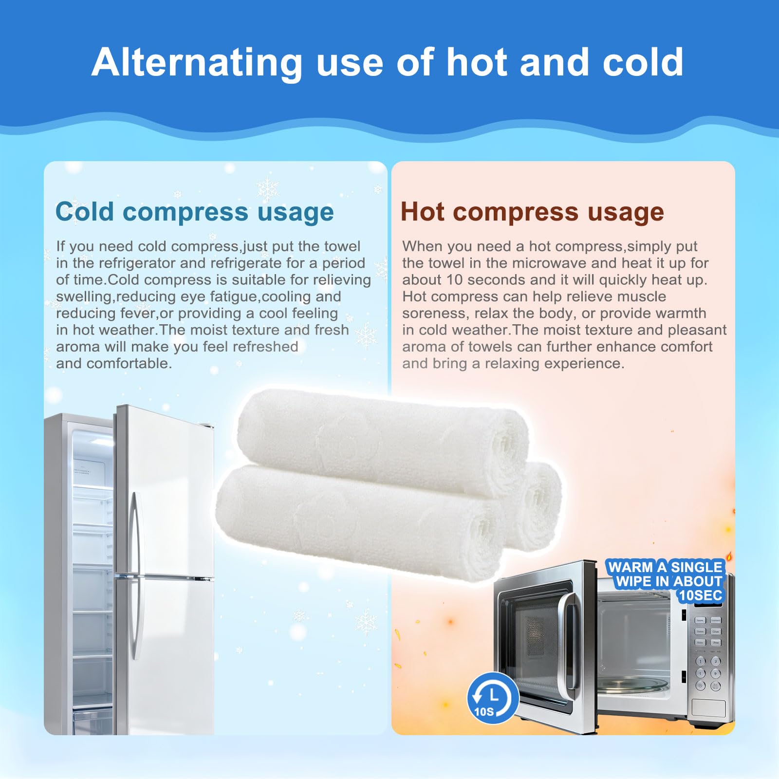100 Moist Cotton Towel Bulk Moist Towelettes Individually Wrapped