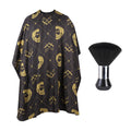 Professional Hair Cutting Cape with Neck Duster Brush, Waterproof Salon Barber Cape with Snaps, Barber Accessories (Hair Cutting Scissors and Men)