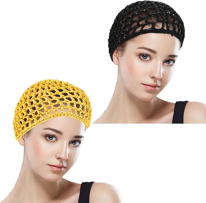 Wig Cap Thick Long Hair Caps Adjustable Net Mesh Braided Weaving Making Crochet Sew Weave Fishnet Grip Headband