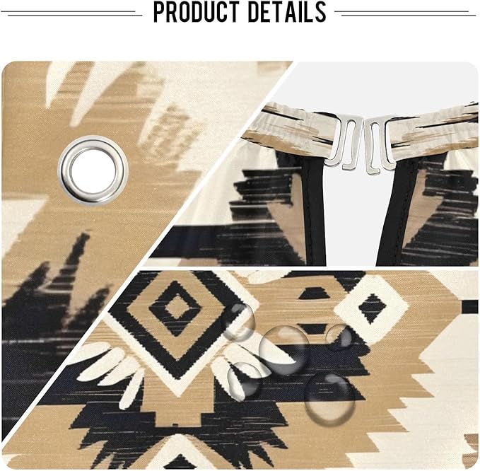 Flradish Native American Tapestry Patterans Barber Cape Waterproof Polyester Hair Cutting Salon Cape Adjustable Neckline Hair Hair Cutting Beard Hairdressing Cape Accessories 55×64 Inch