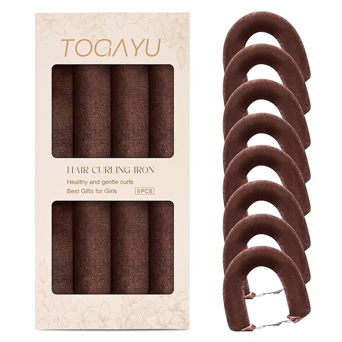 Togayu Heatless Curls Overnight Hair Care Set - Jumbo Velvet Hair Curlers