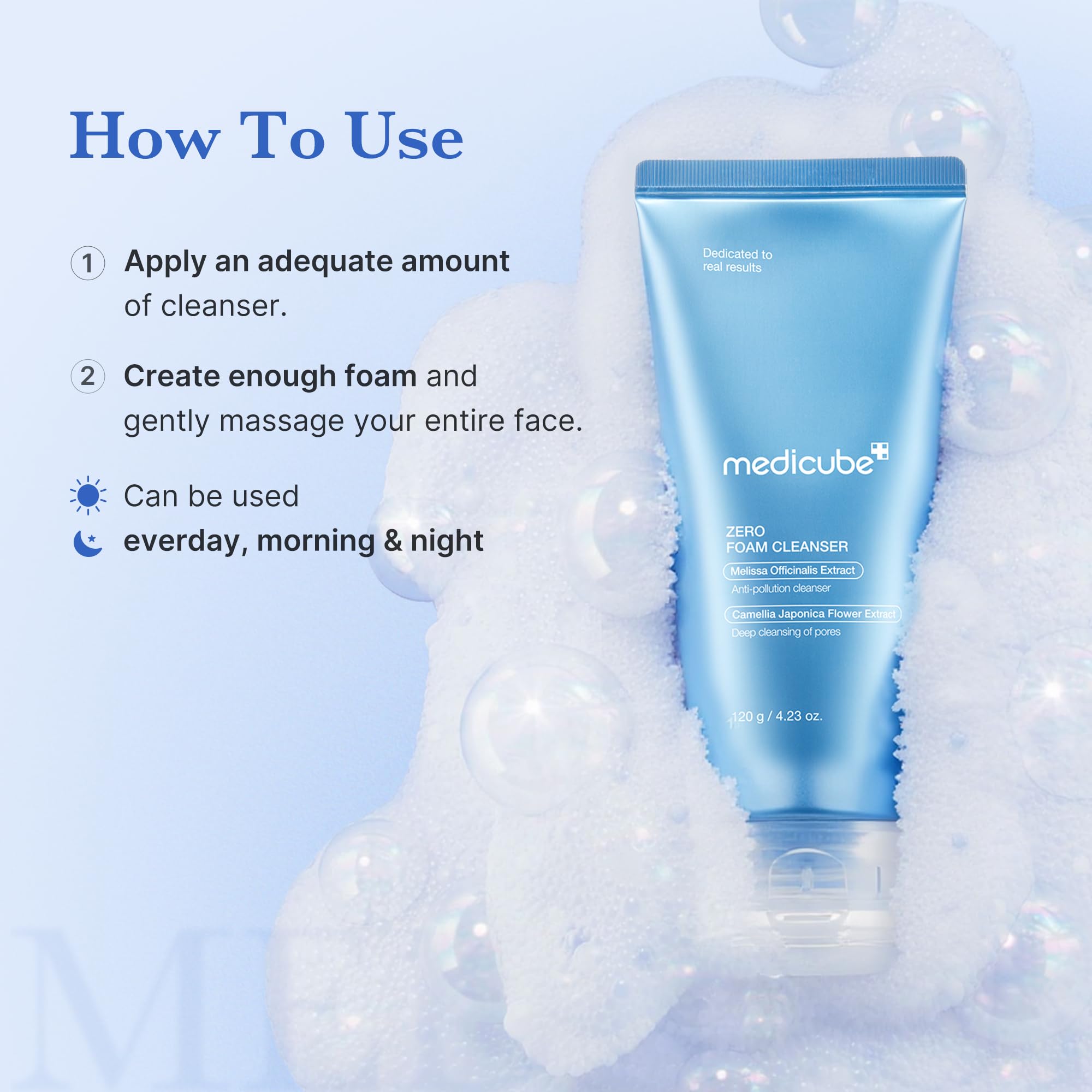 medicube Facial Cleanser Zero Foam Cleanser for Pore & Excess Oil Care