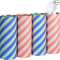 Car Tissues Cylinder, 4-Pack, 50 Tissues per Canister, 3-Ply (200 Total), Facial Tissues for Car Cup Holder, Round Car Tissue Box Holder, Duotone Edit